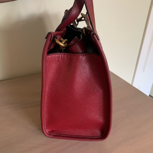Red Velvet Fossil Satchel NWT - Picture 6 of 10